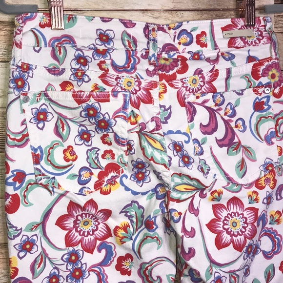 Pilcro and the Letterpress Floral Mid Rise Jeans - Picture 6 of 10